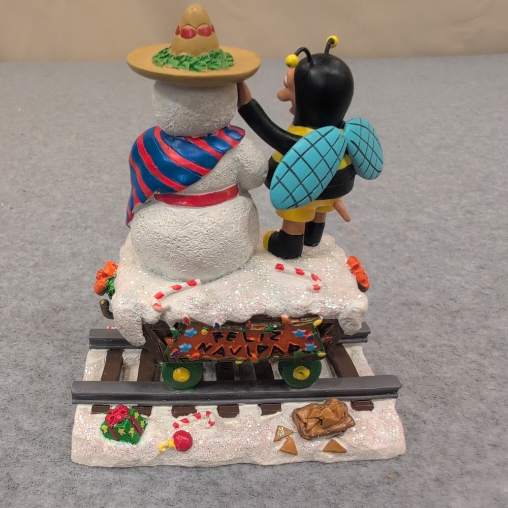 The Simpsons Christmas Express Bumblebee Man Snowman Figurine Ay Chihuahua 2005 - Picture 3 of 5